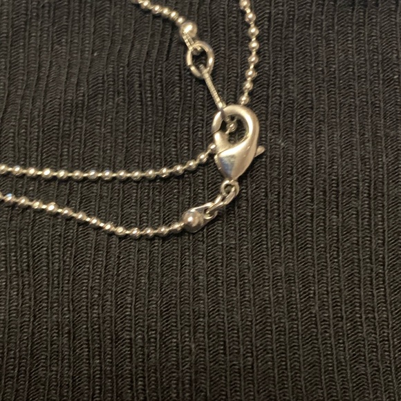 Beautiful blue diamond necklace, natural stone - Picture 3 of 9